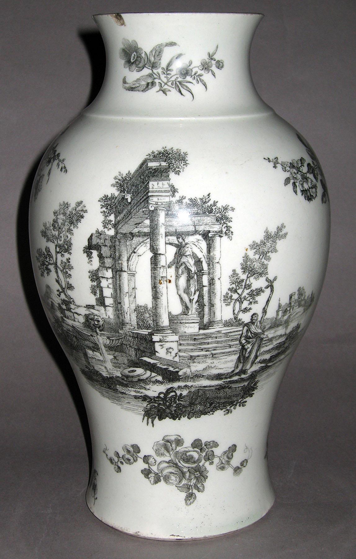 1958.0706 Soft-paste porcelain vase (side 1)