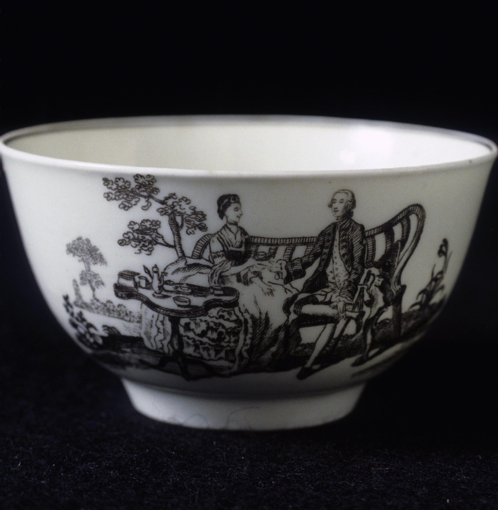 1958.0707 Teabowl (Detail, side 1)