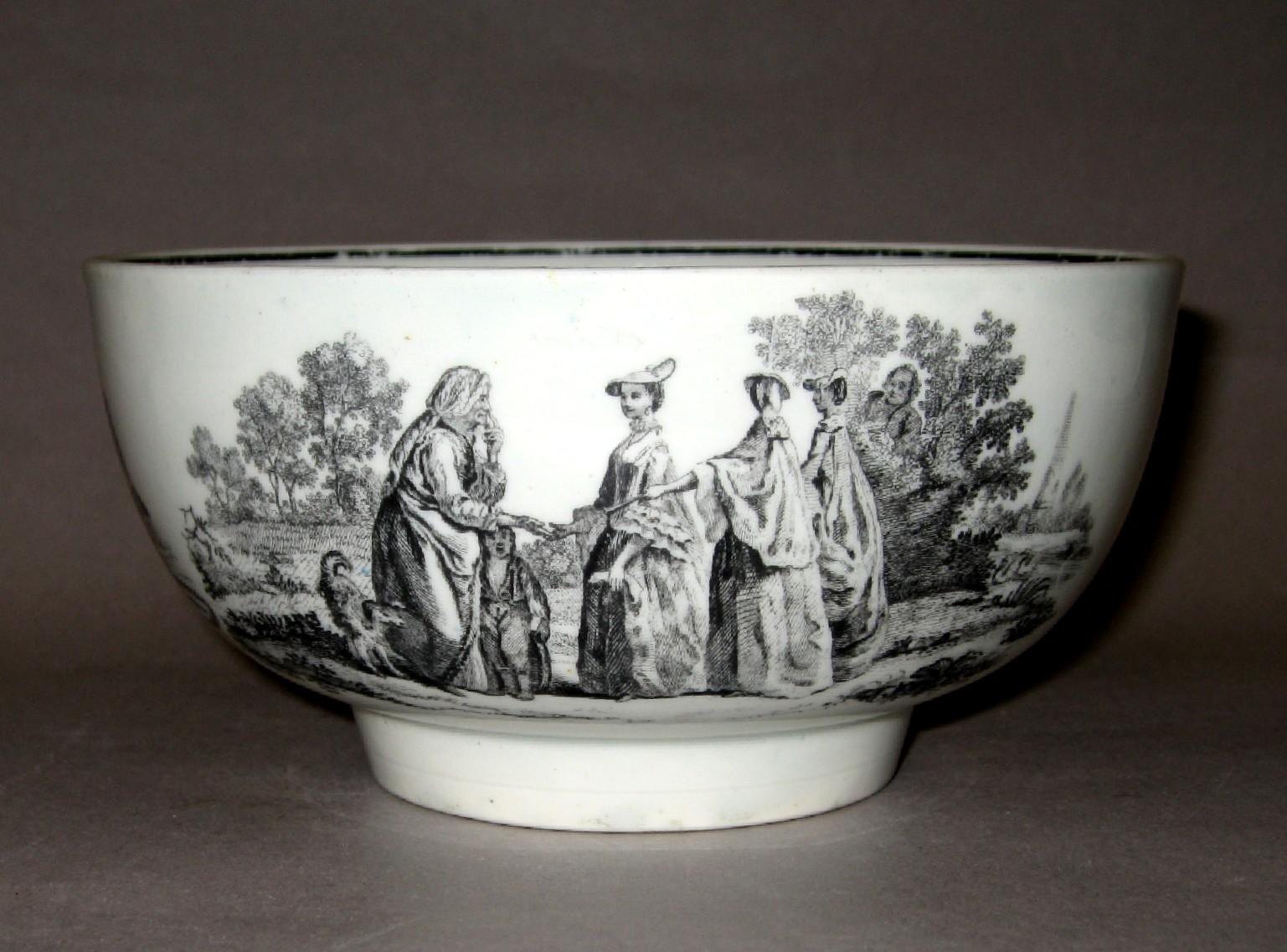 1958.0718 Worcester porcelain bowl (side 1)