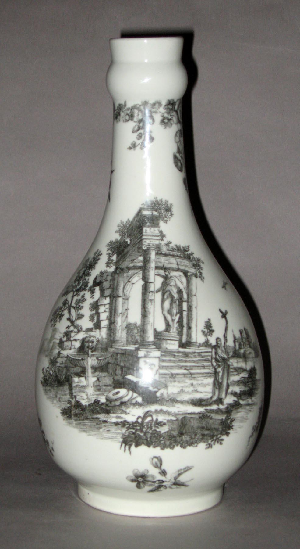 1958.0721 Worcester porcelain printed bottle (side 2)
