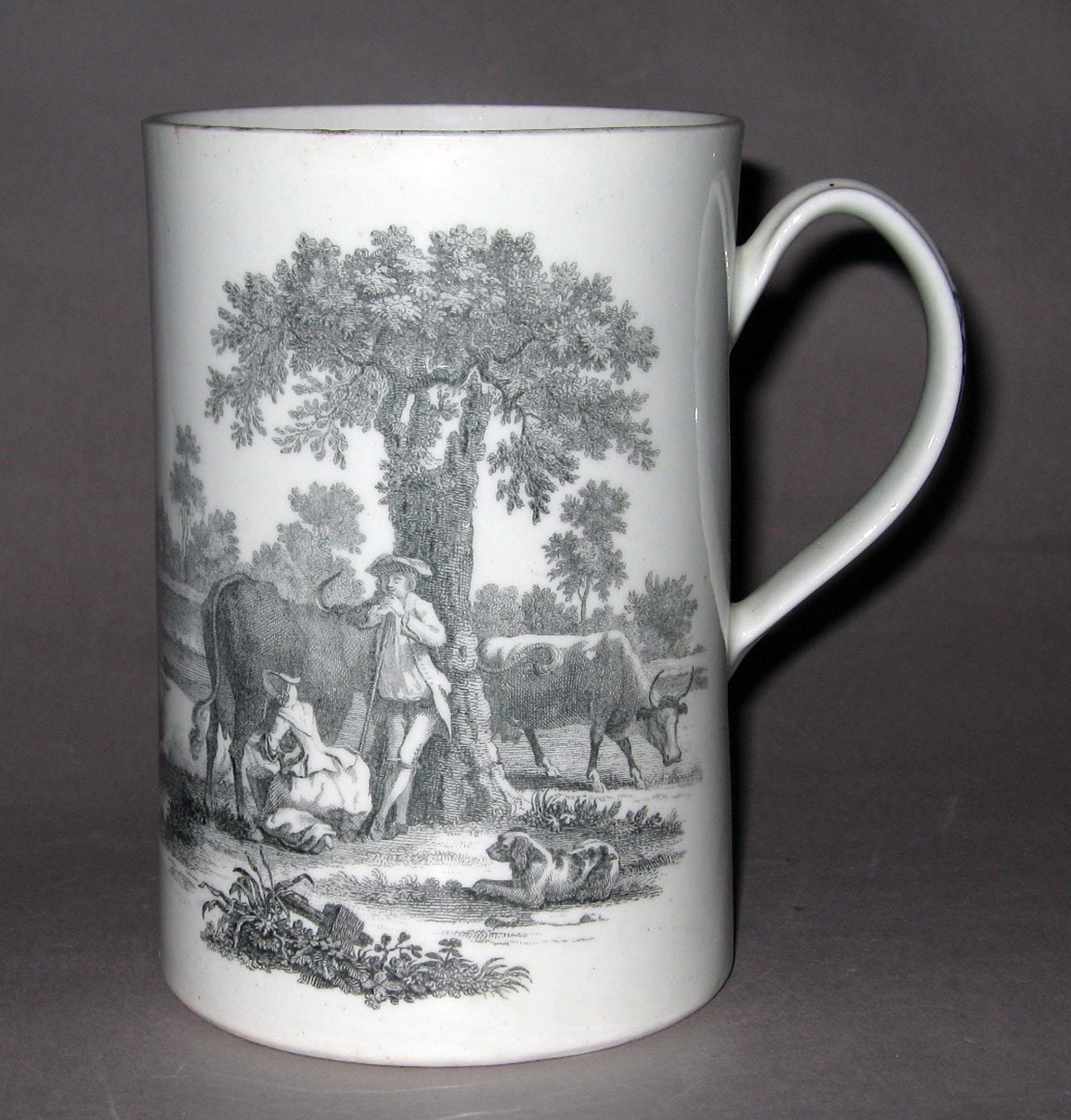 1958.0730 Worcester transfer-printed mug (side 1)