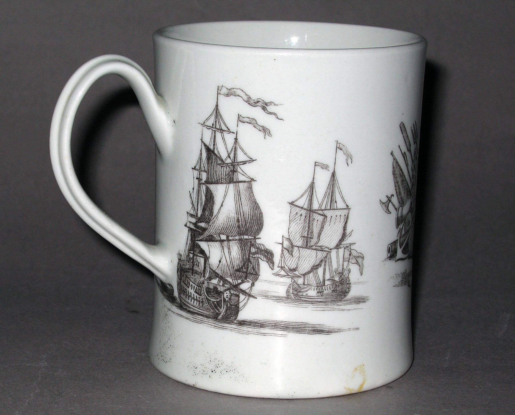 1958.0732 Soft-paste porcelain mug (side 2)