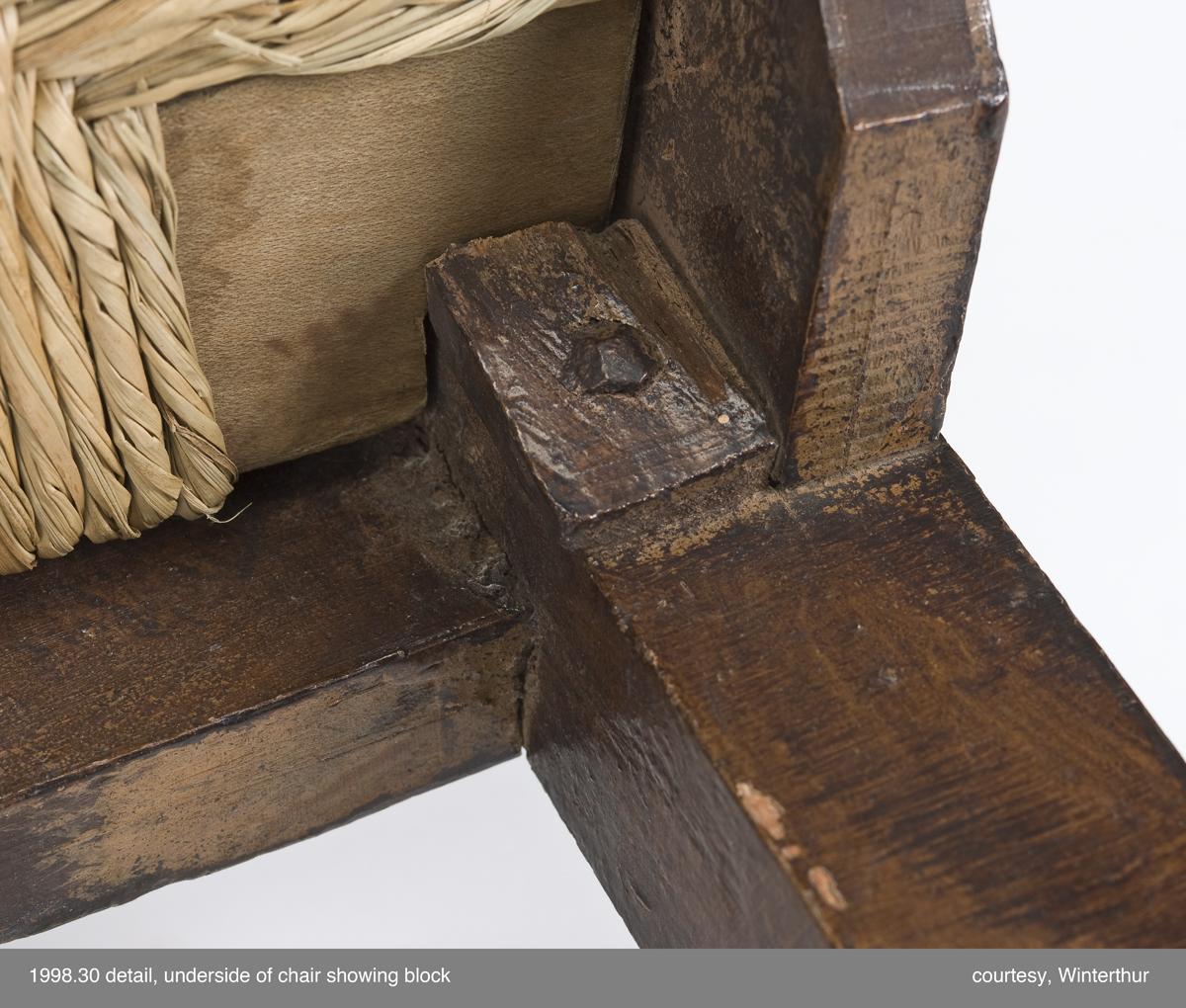 1998.0030 Chair, Side chair (detail)