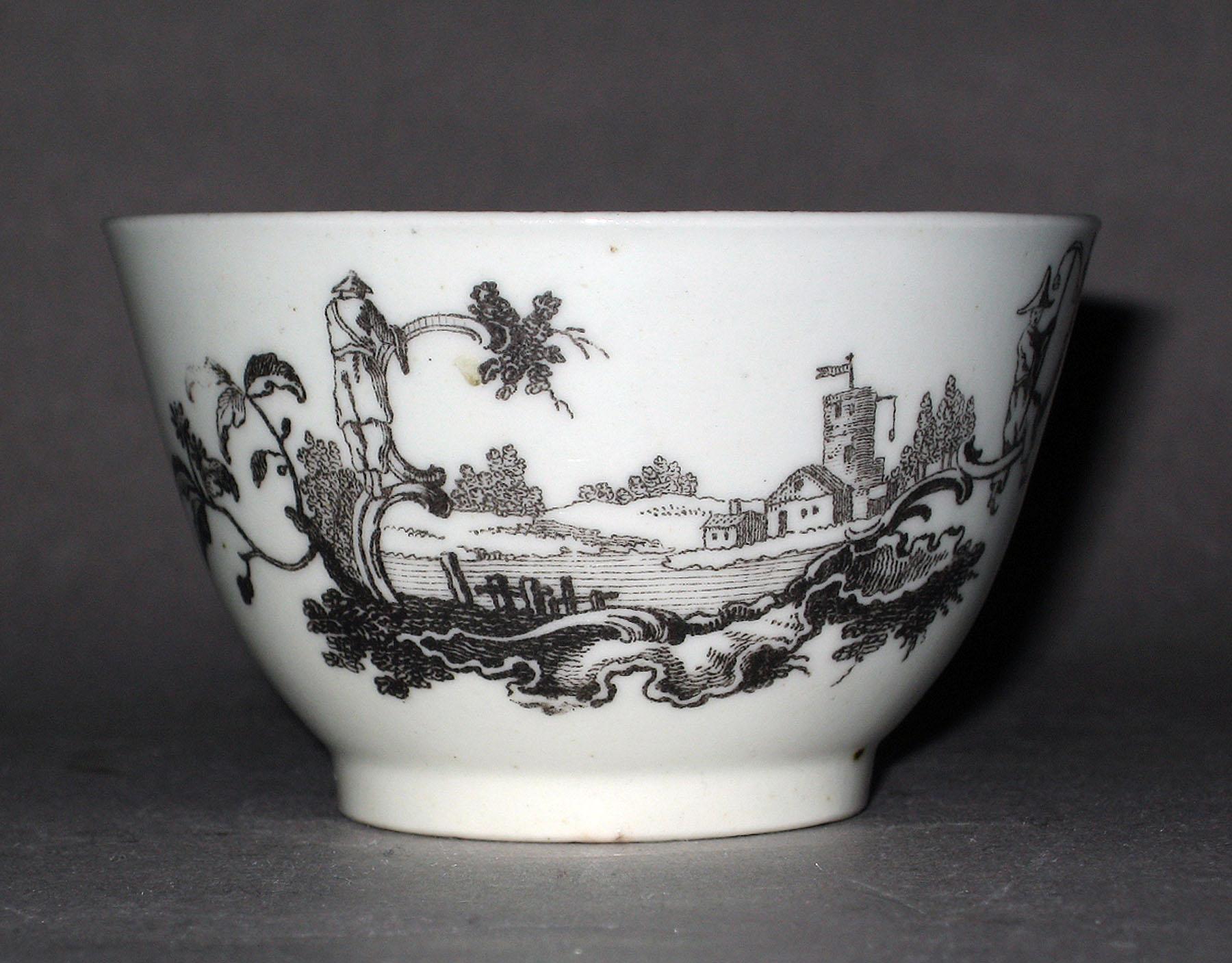 1958.0740 Soft-paste porcelain teabowl (side 1)