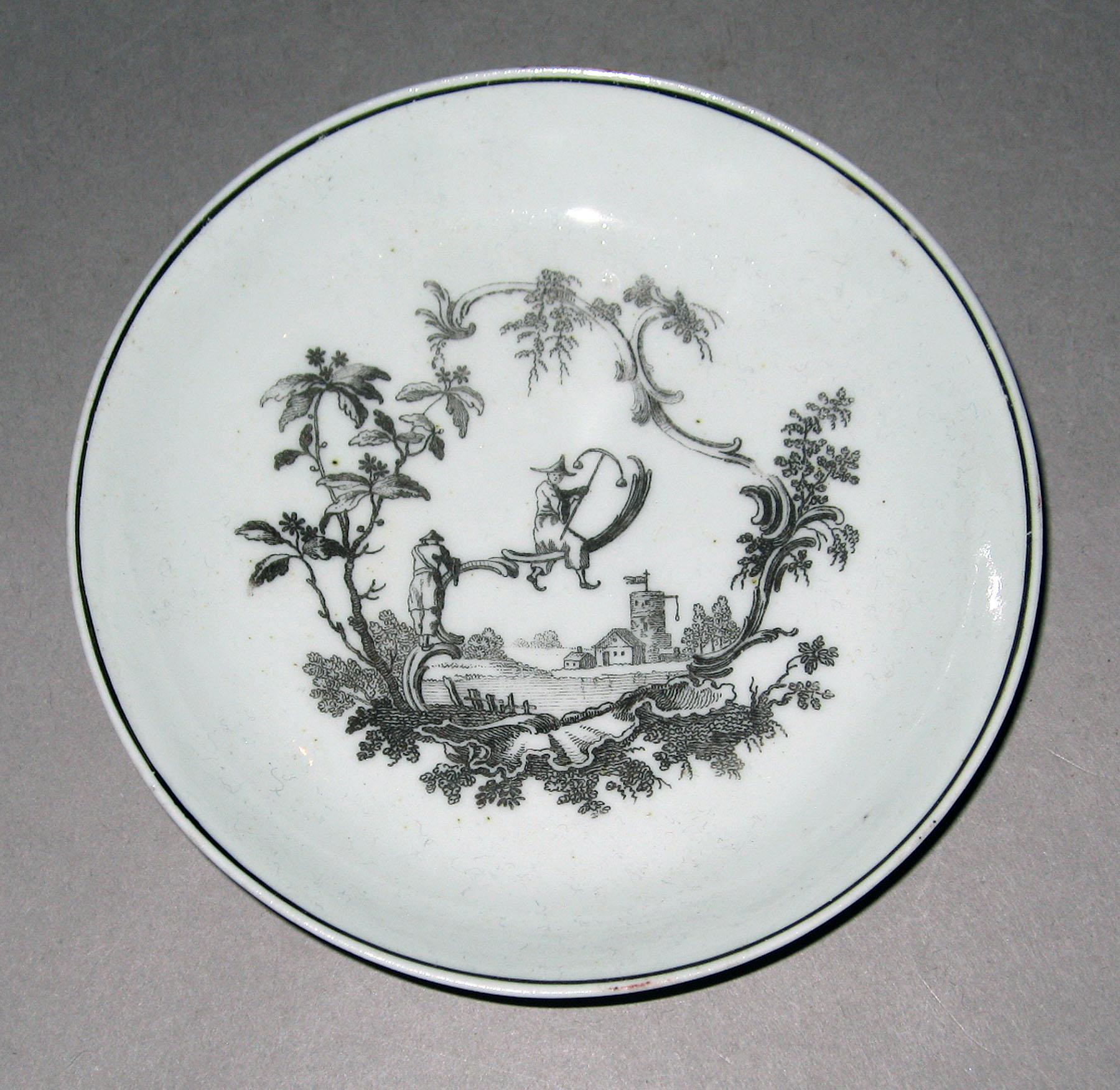 1958.0741 Soft-paste porcelain saucer