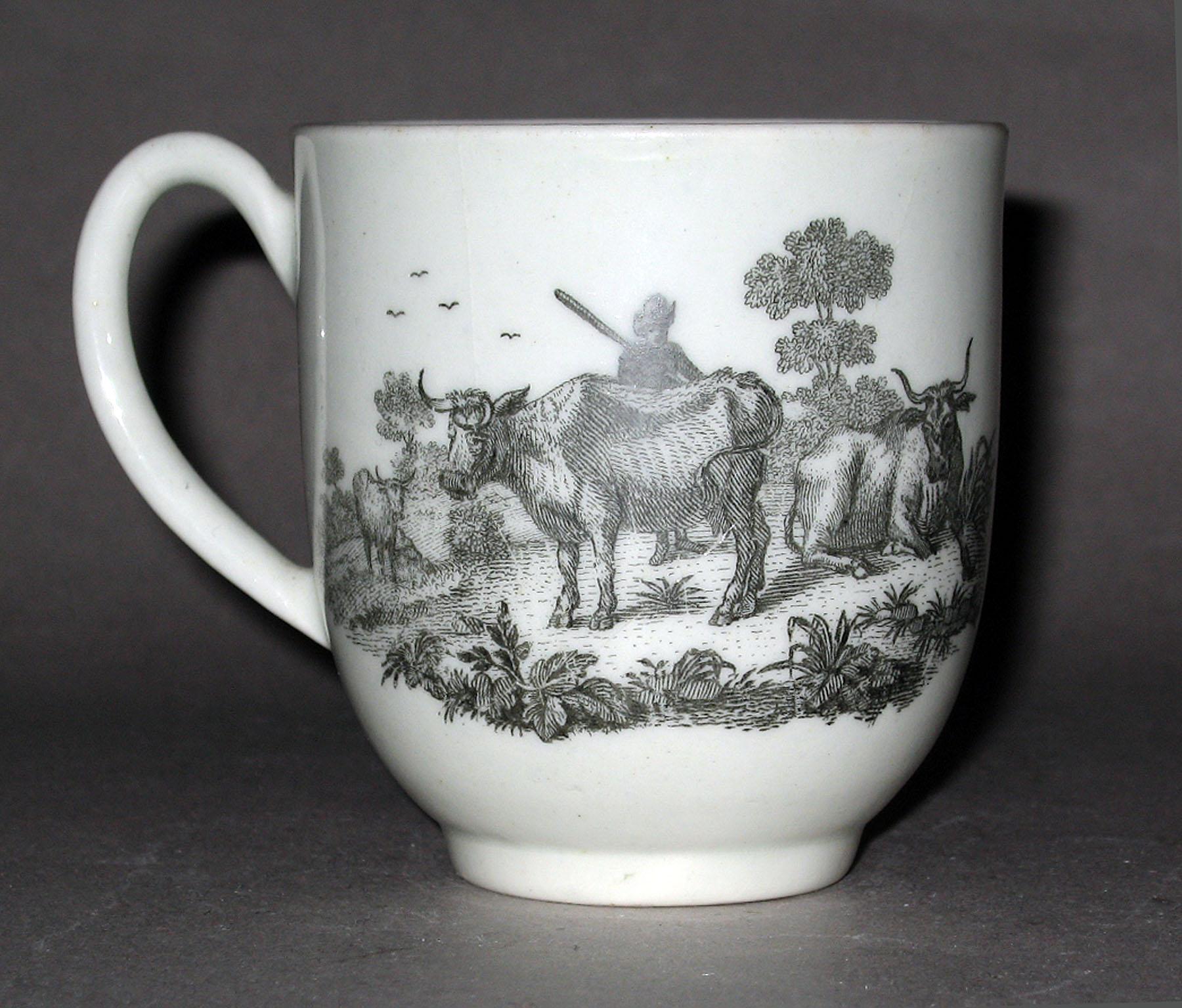 1958.0742 Soft-paste porcelain coffee cup (side 2)