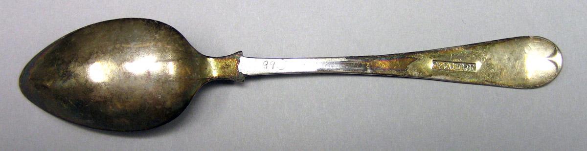 1999.0030.003 Silver Spoon underside