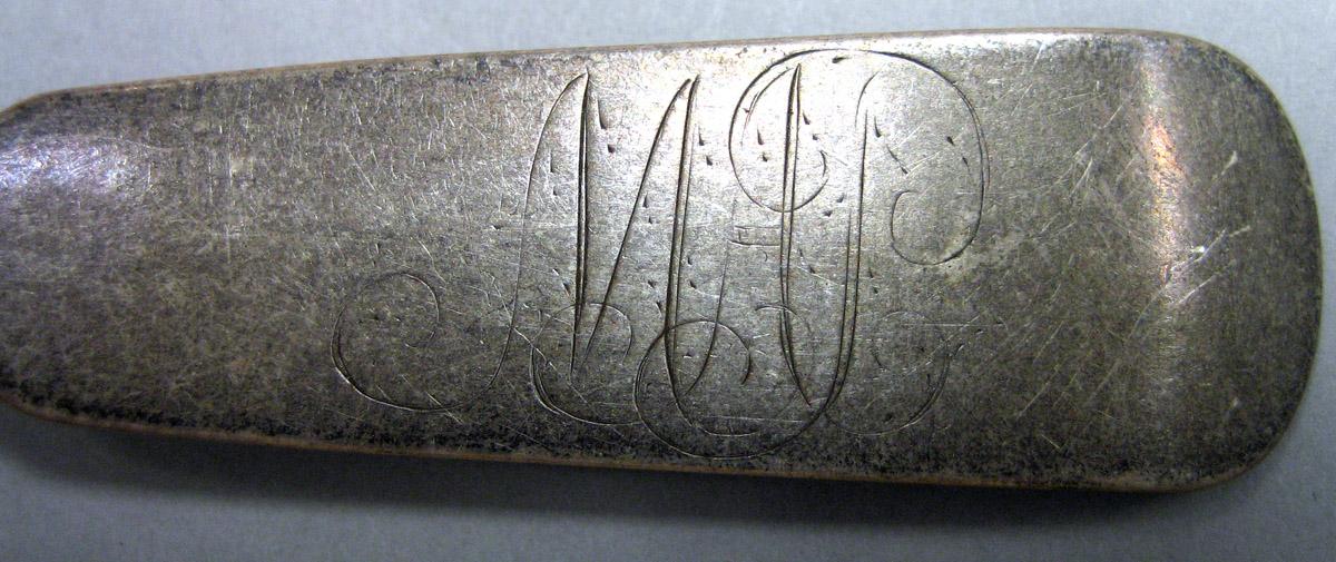 1999.0032.001.002 Silver Spoon engraving