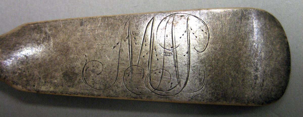 1999.0032.001.004 Silver Spoon engraving