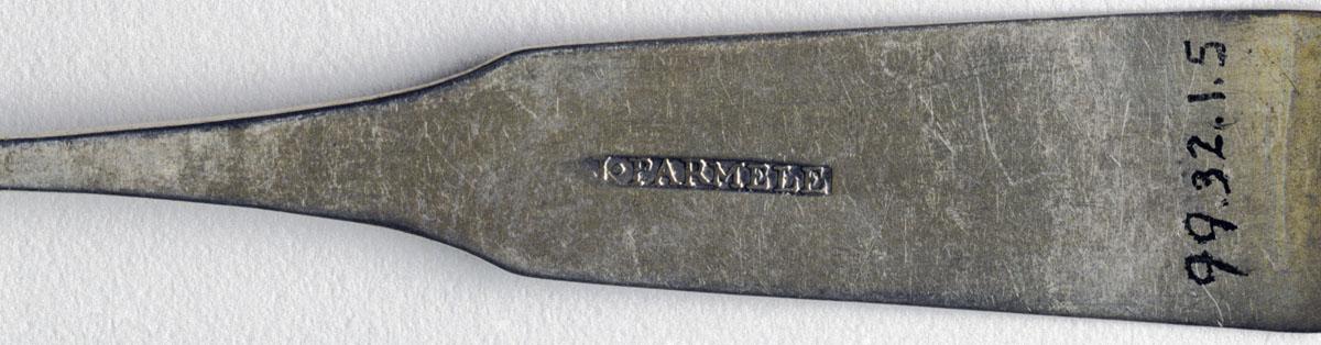 1999.0032.001.005 Spoon, Teaspoon, detail 1