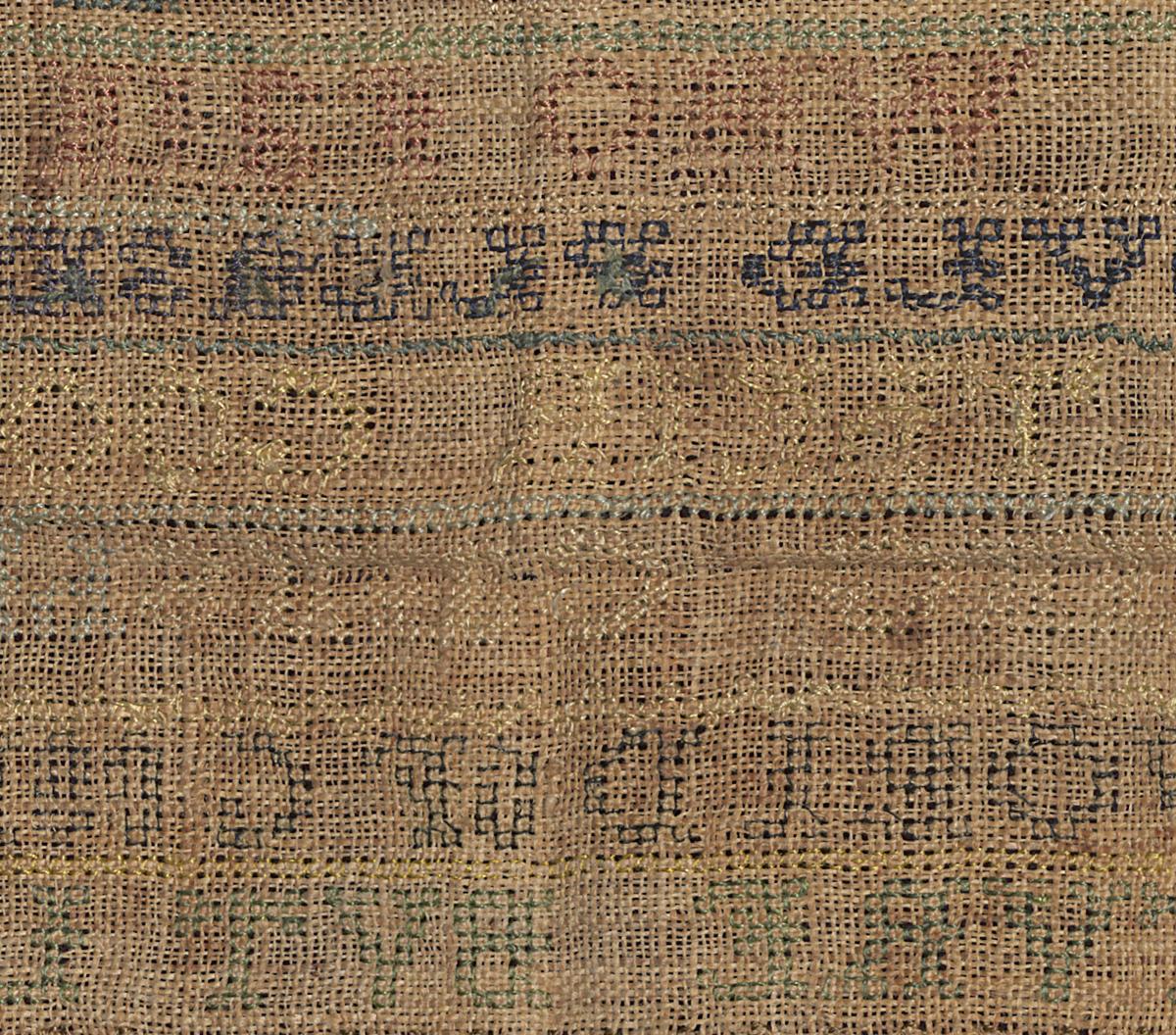 2000.0004 Sampler, Verso Detail