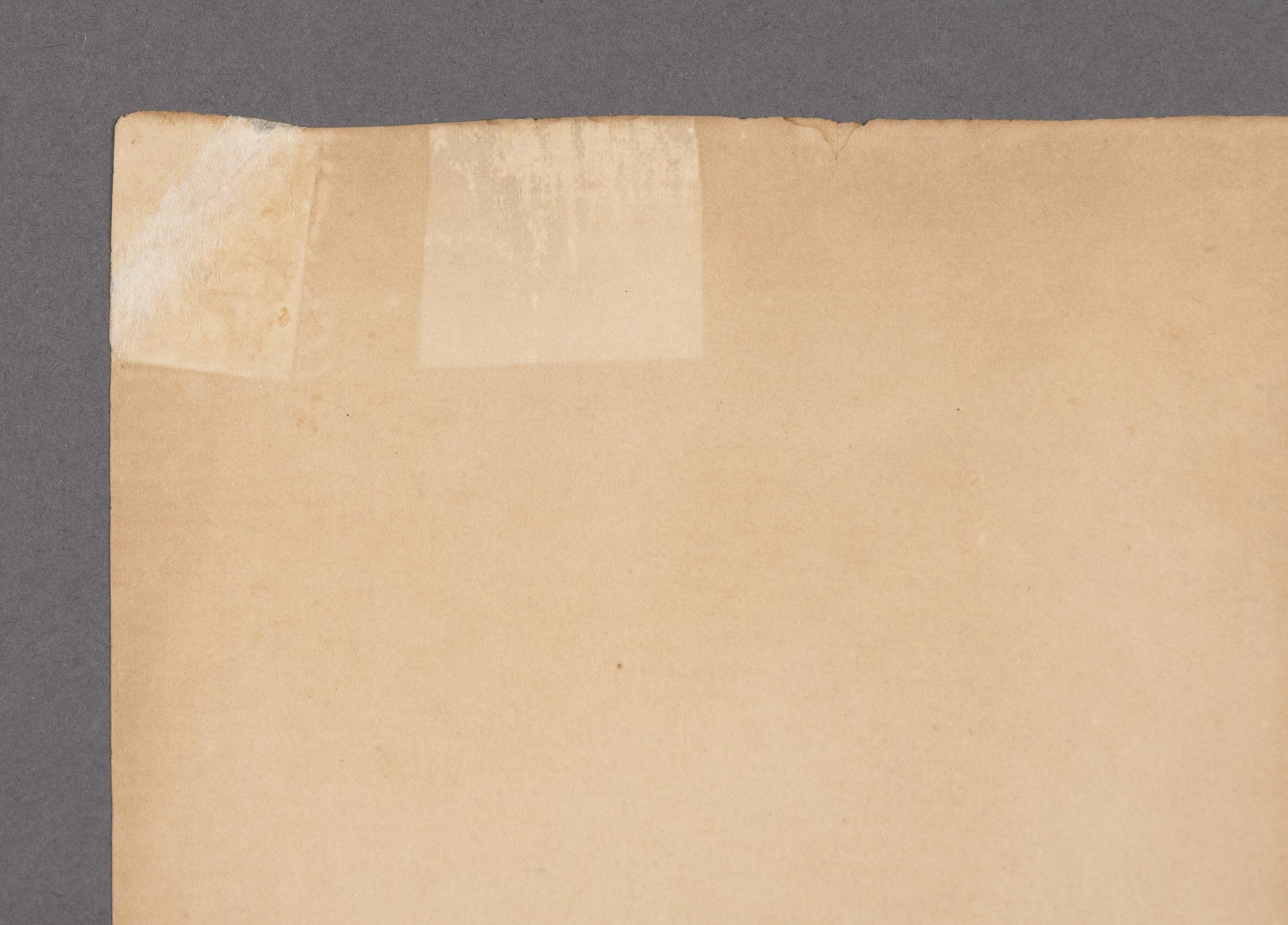 2000.0019.119 A Print, detail 2, reverse, after conservation treatment