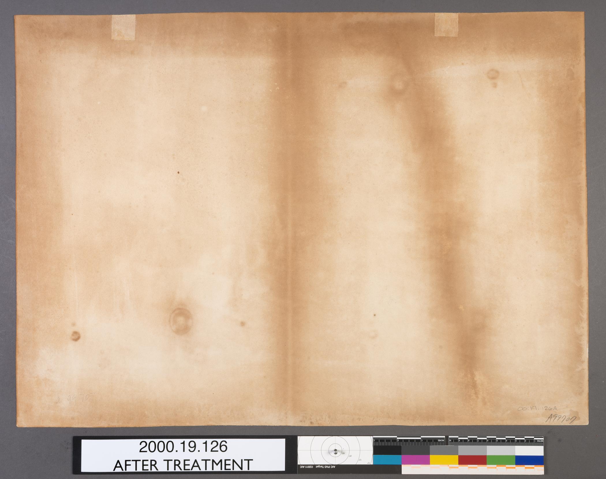 2000.0019.126 A Print, view 2, reverse, after conservation treatment