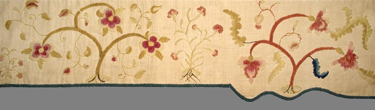 1952.0358.006 Bed Hanging, Valance, Pattern Detail