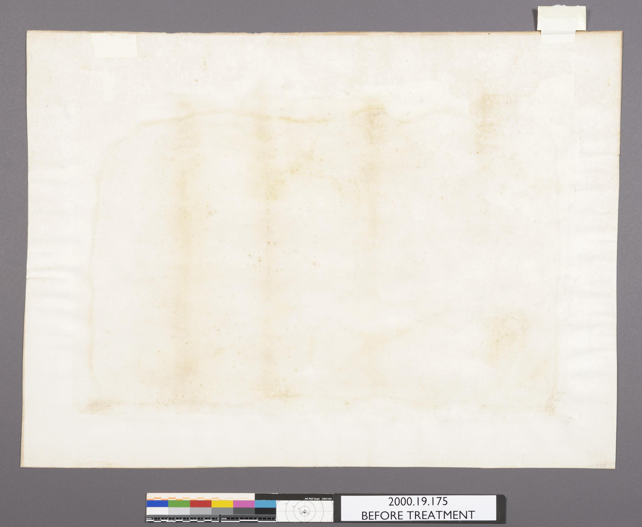 2000.0019.175 A Print, view 2, reverse, before conservation treatment