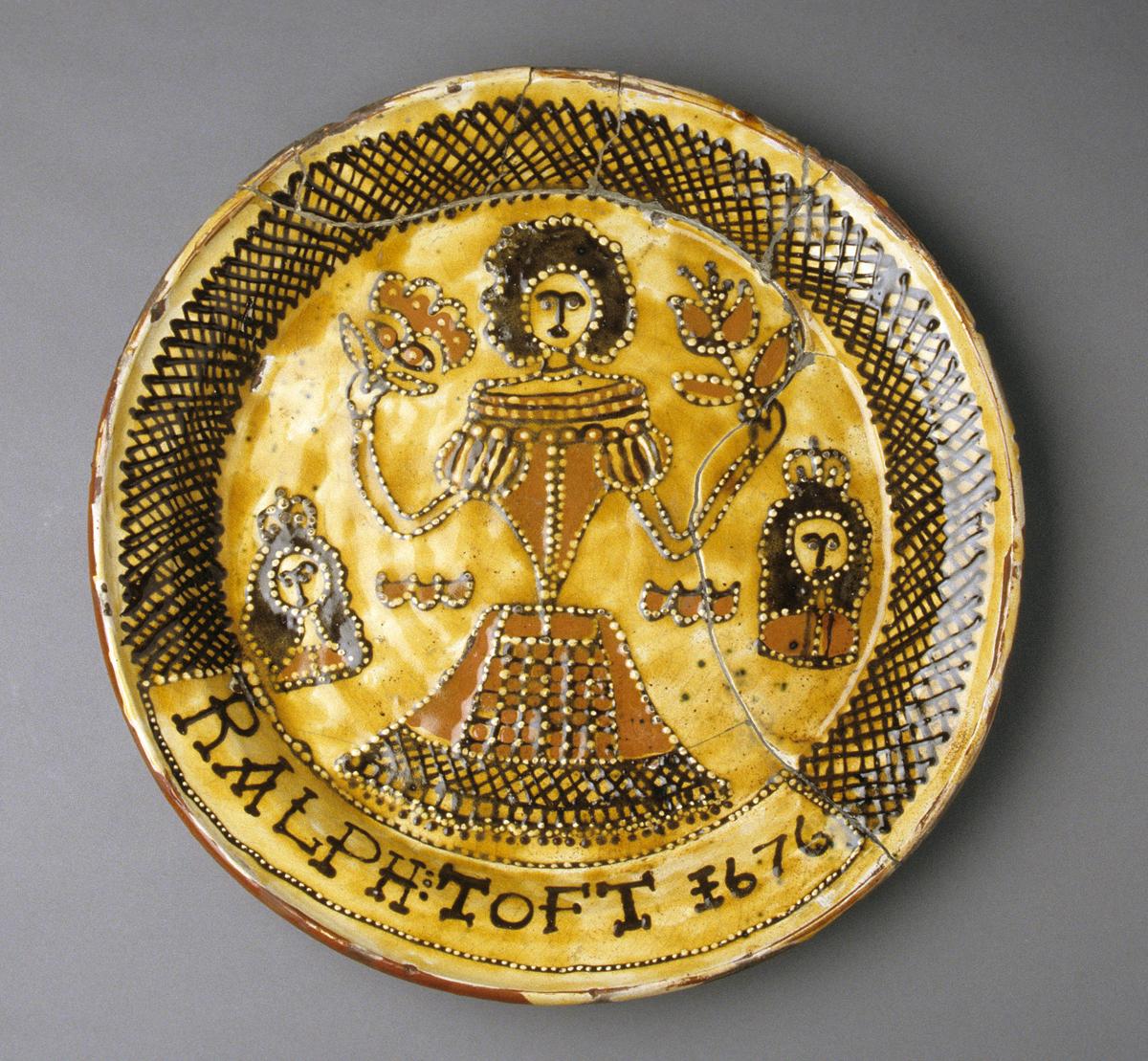 2000.0030 Slipware dish