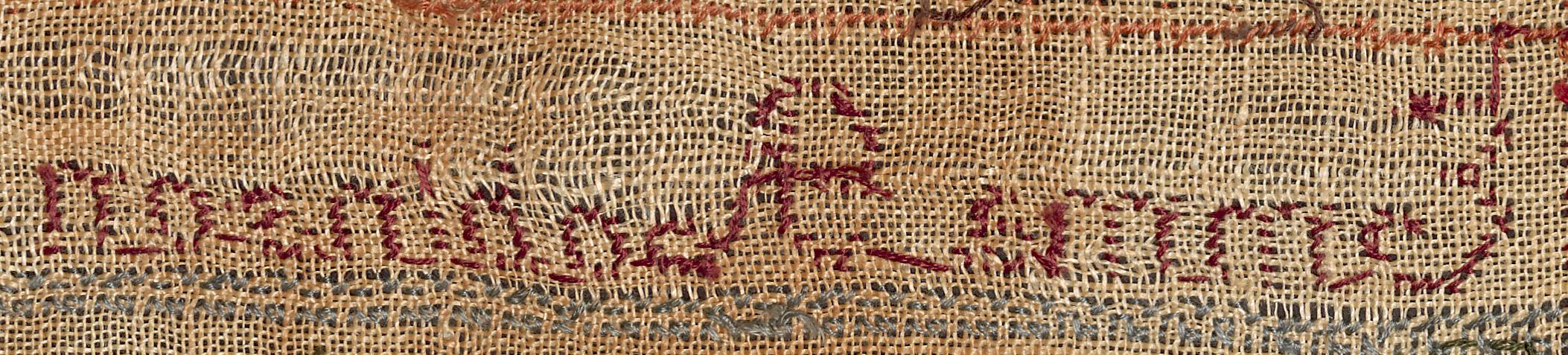 2000.0023 Sampler, Verso Detail 11