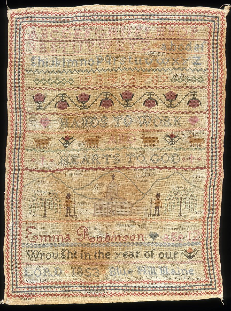 2000.0023 Needlework Sampler, View 2