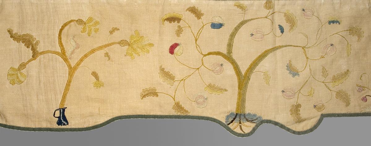 1952.0358.007 Bed Hanging, Valance, Pattern Detail