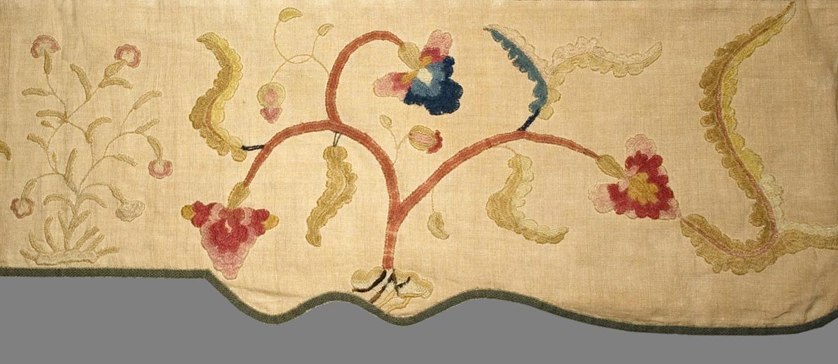 1952.0358.007 Bed Hanging, Valance, Pattern Detail #3