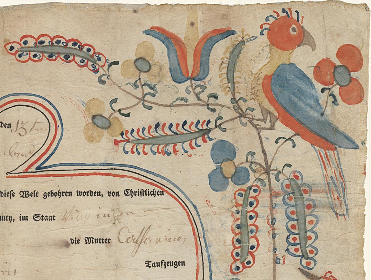 2000.0044.003 A Fraktur, Detail 3