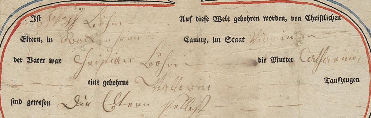 2000.0044.003 A Fraktur, Detail 4