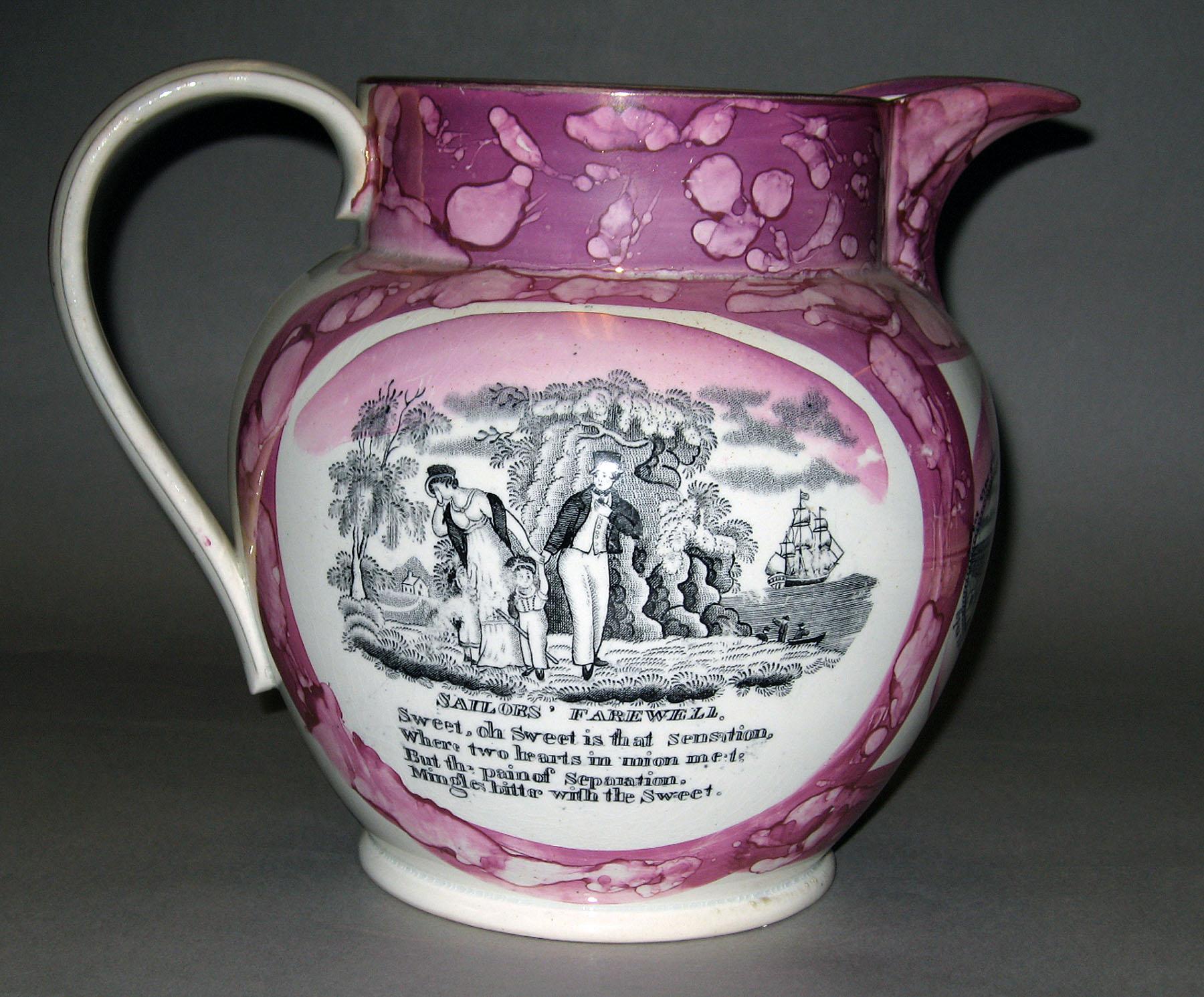 2000.0057.029 Lusterware Jug (view 1)