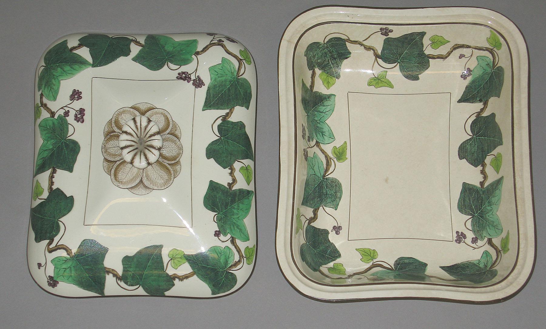 2000.0057.043.012 A, B Creamware dish
