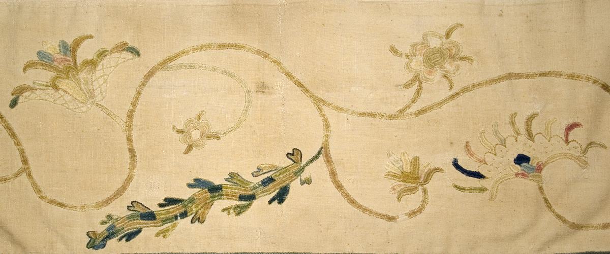 1952.0358.008 Bed Hanging, Valance, Pattern Detail #2