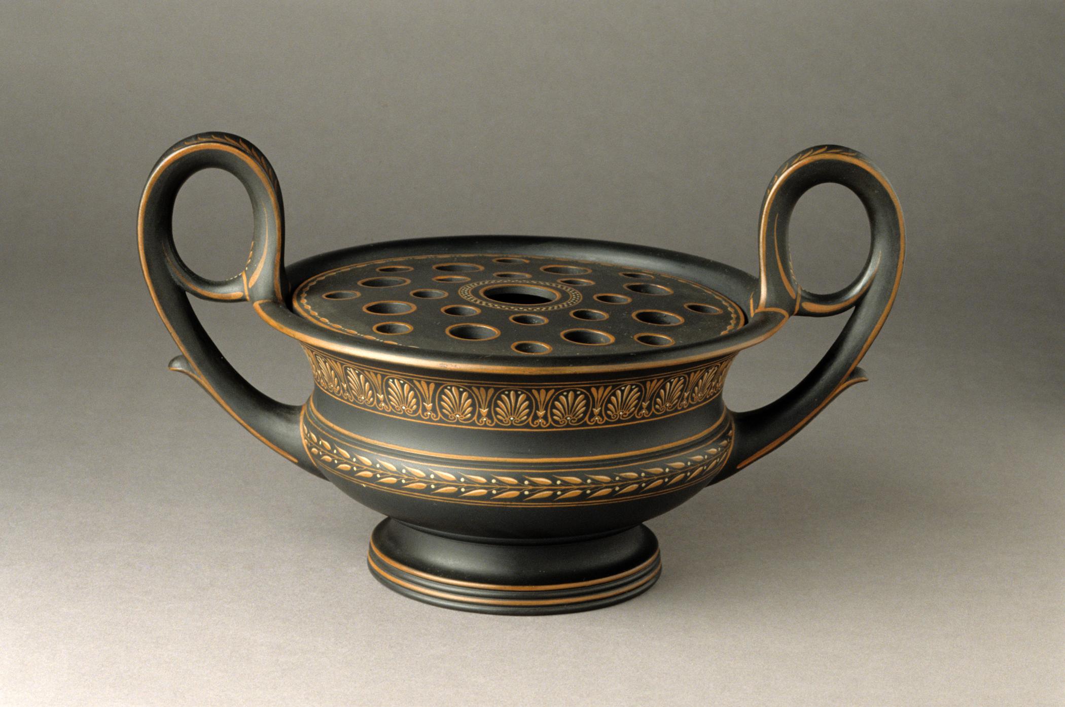 2000.0060 A- C Stoneware Flower Container (View 1)