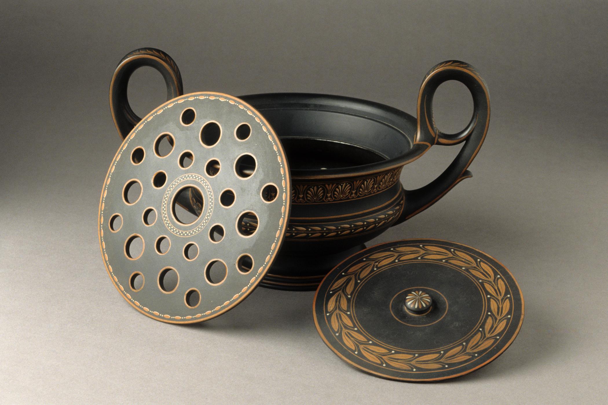 2000.0060 A- C Stoneware Flower Container (View 2)