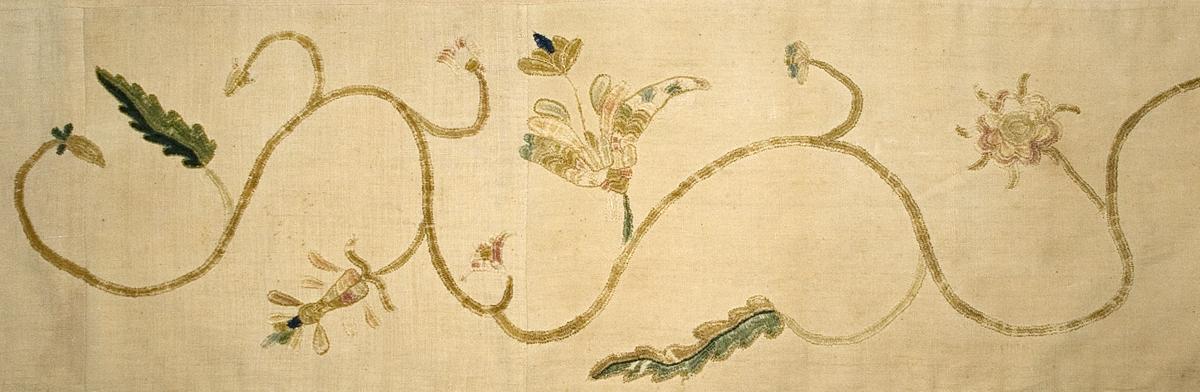 1952.0358.009 Bed Hanging, Valance, Pattern Detail #3