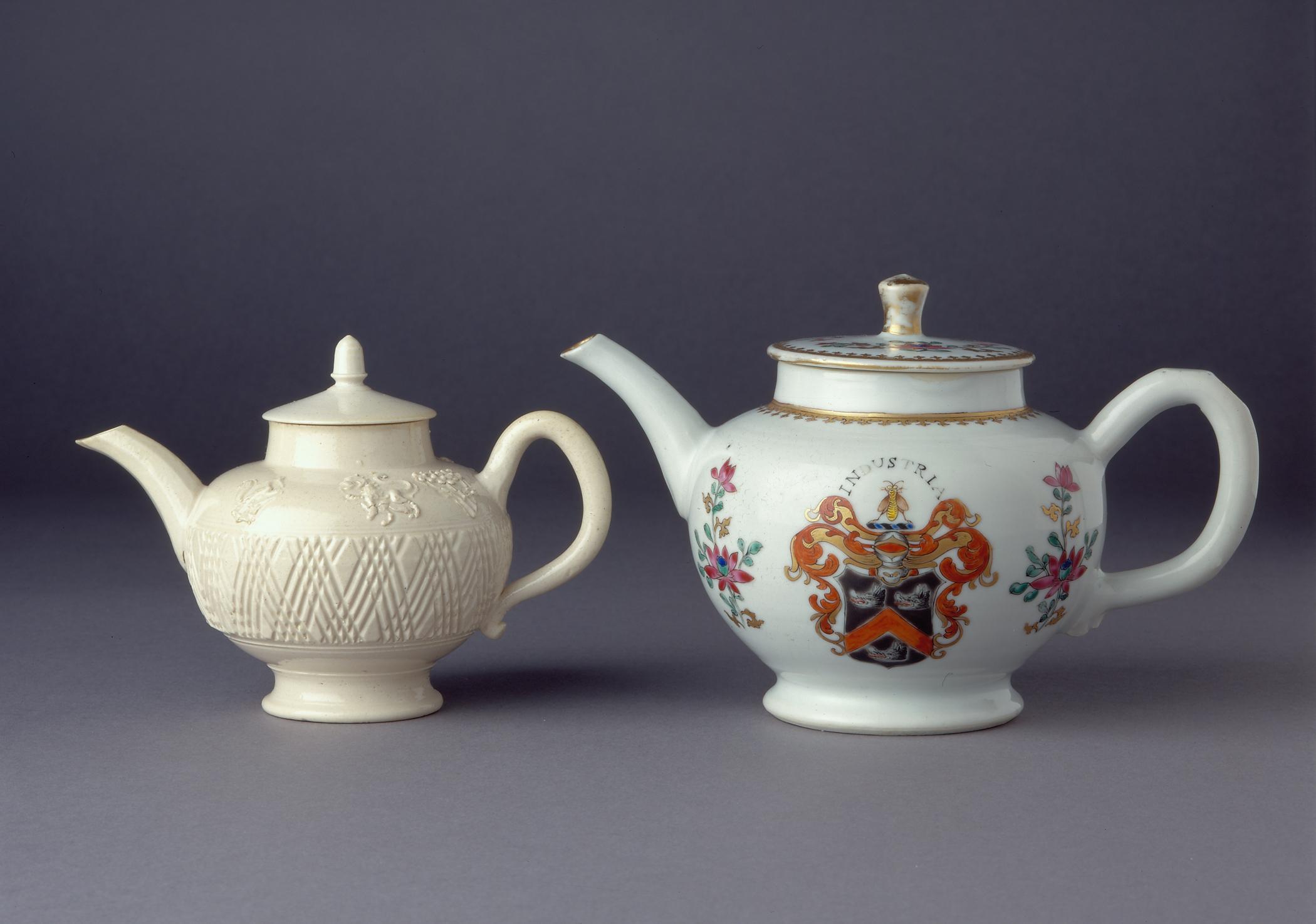 1998.0022 A, B; 2000.0061.053 A, B Teapots