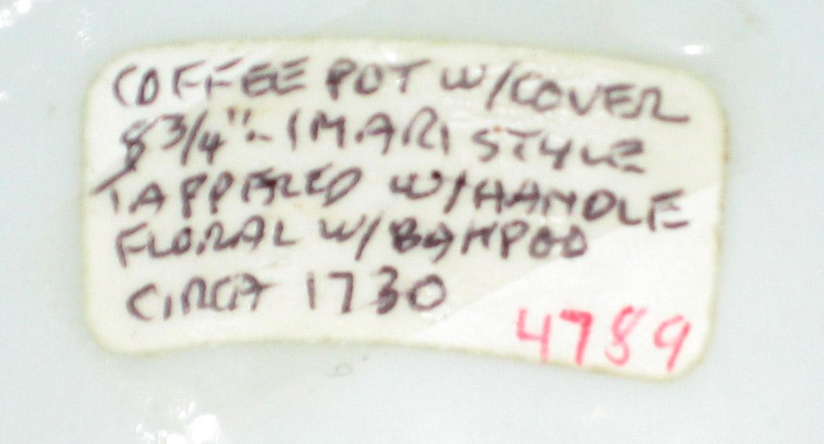 2000.0061.056 Coffee pot tag