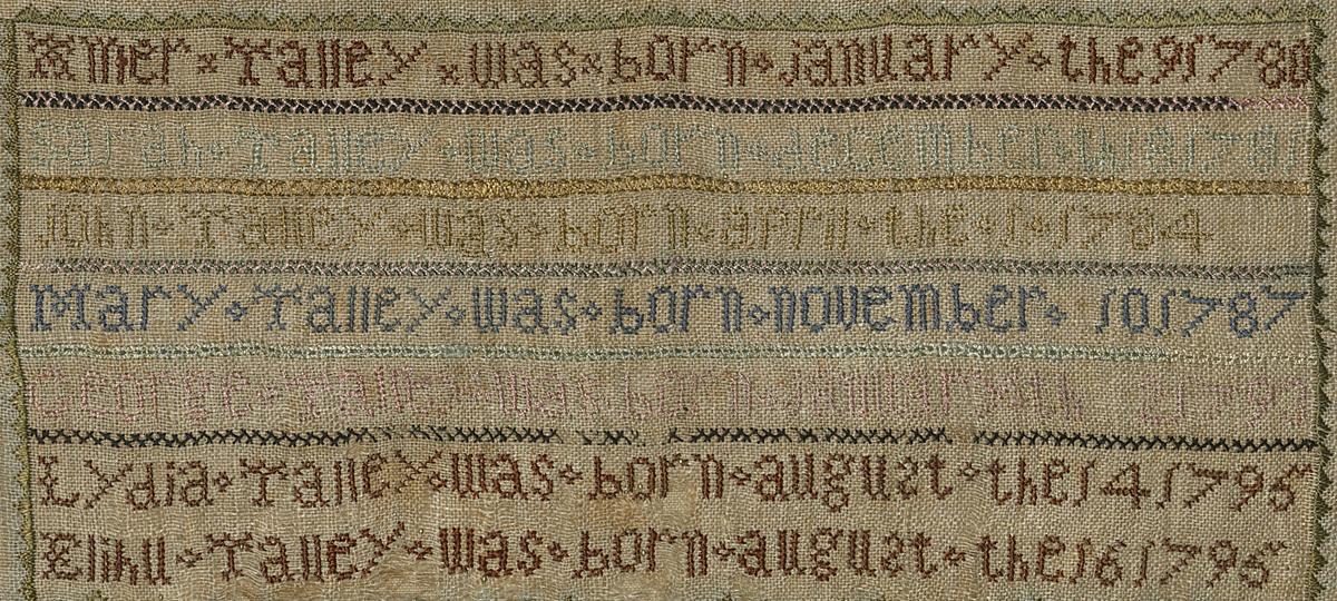 2000.0067 Sampler, Detail 2