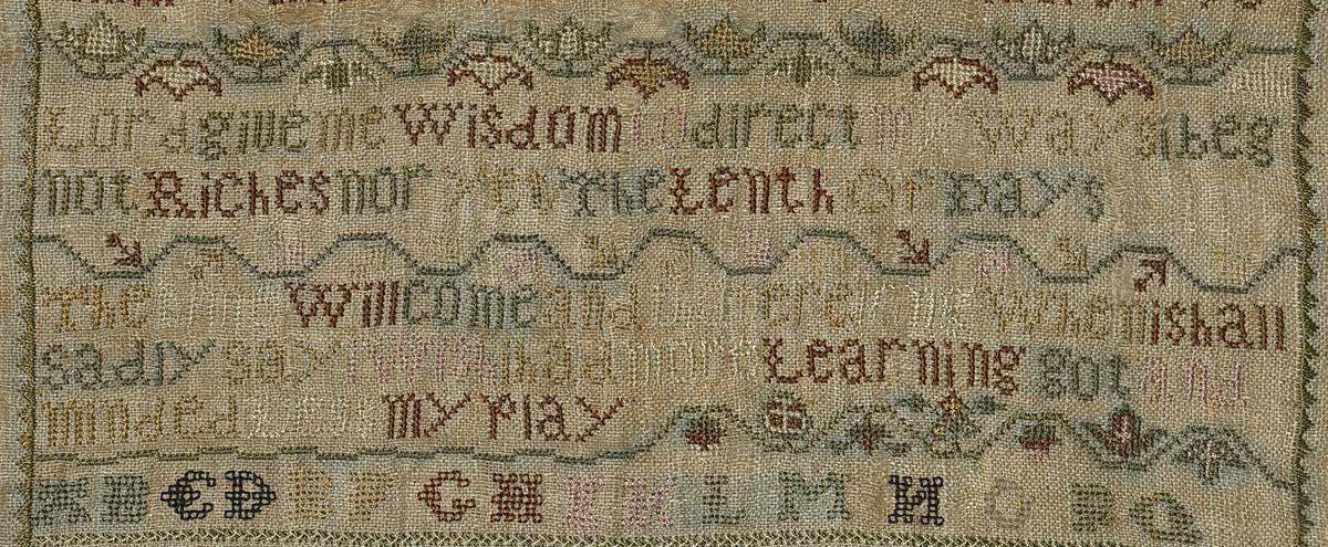 2000.0067 Sampler, Detail 3