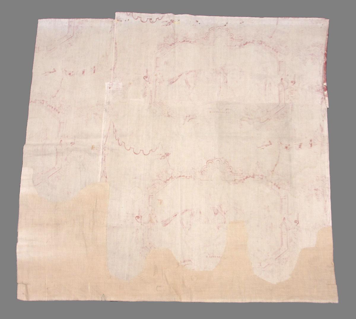 2000.0072 textile, printed reverse