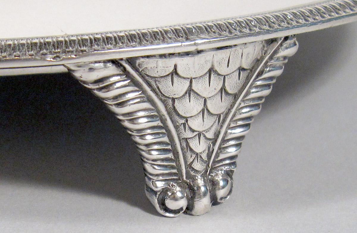 2001.0002.003.001 Silver Salver detail foot and rim