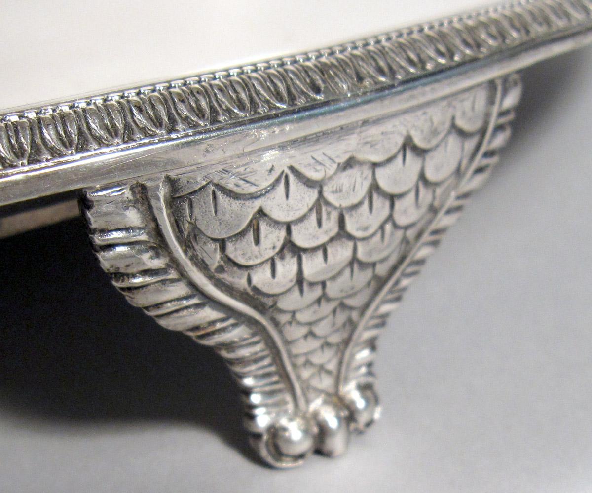 2001.0002.003.003 Silver Salver detail foot and rim