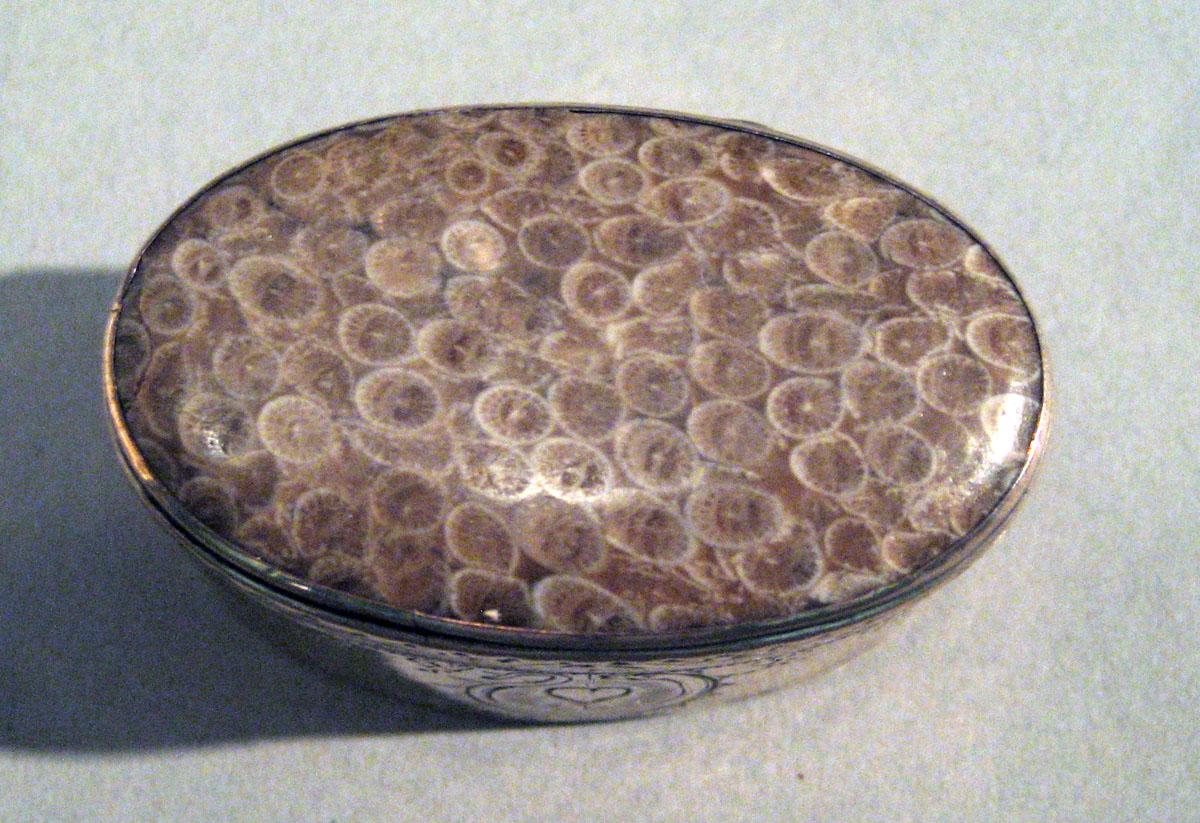 2001.0002.014 Silver Snuff Box top view