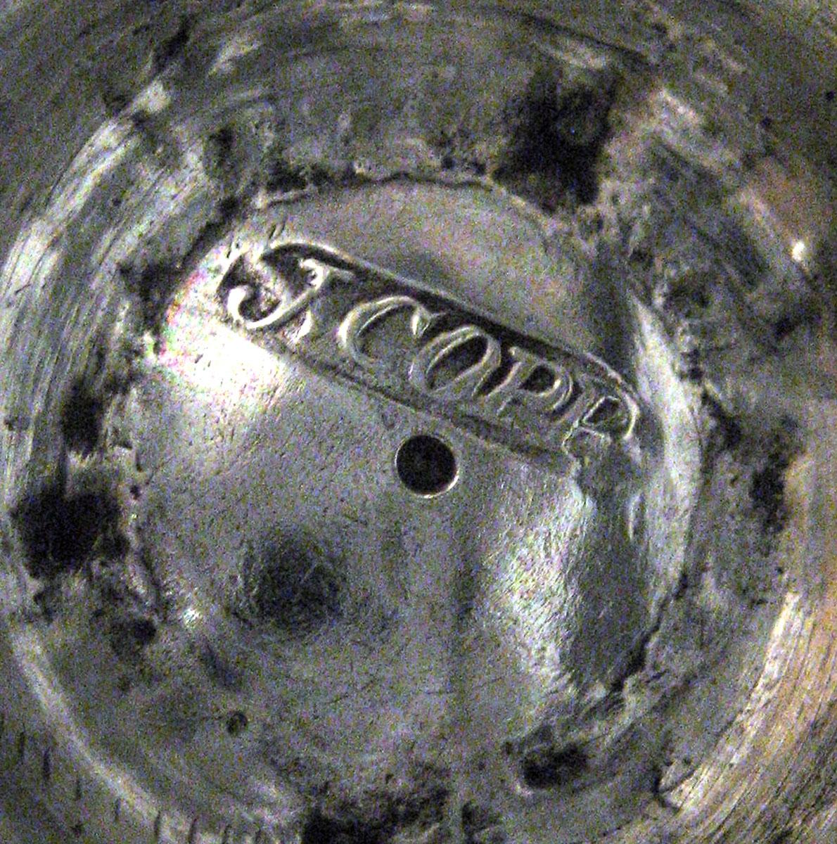 2001.0002.016 A, B Silver Caster (or Castor) mark