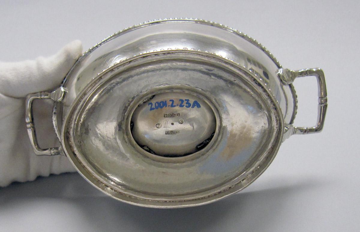 2001.0002.023 A, B Silver Tureen underside