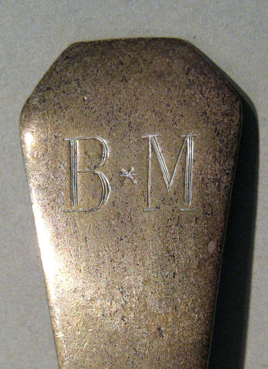 2001.0002.027 Silver Spoon engraving