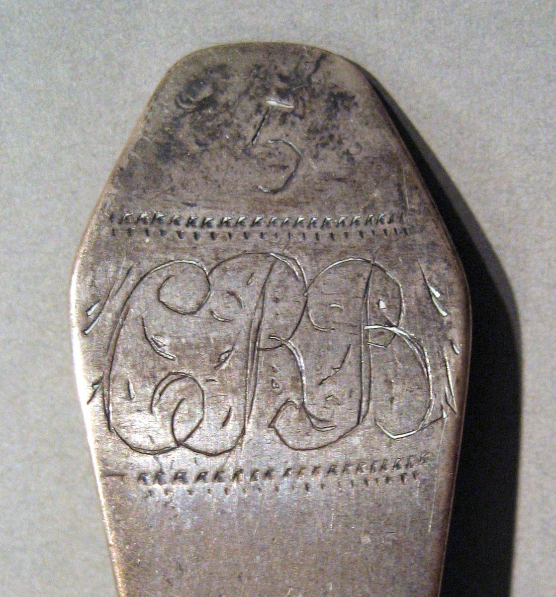 2001.0002.033.005 Silver Spoon engraving