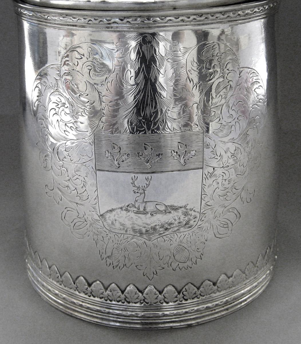2001.0002.037 Silver Tankard engraving