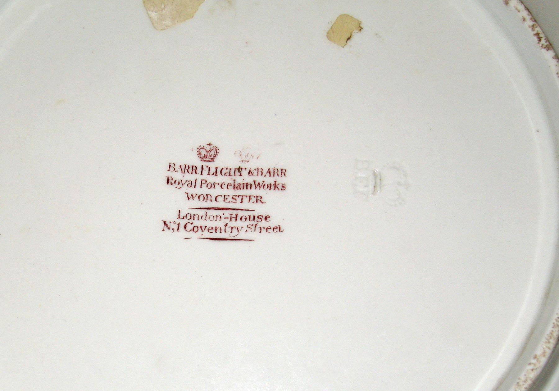2001.0003.041.001 Barr Flight and Barr Worcester plate (mark)