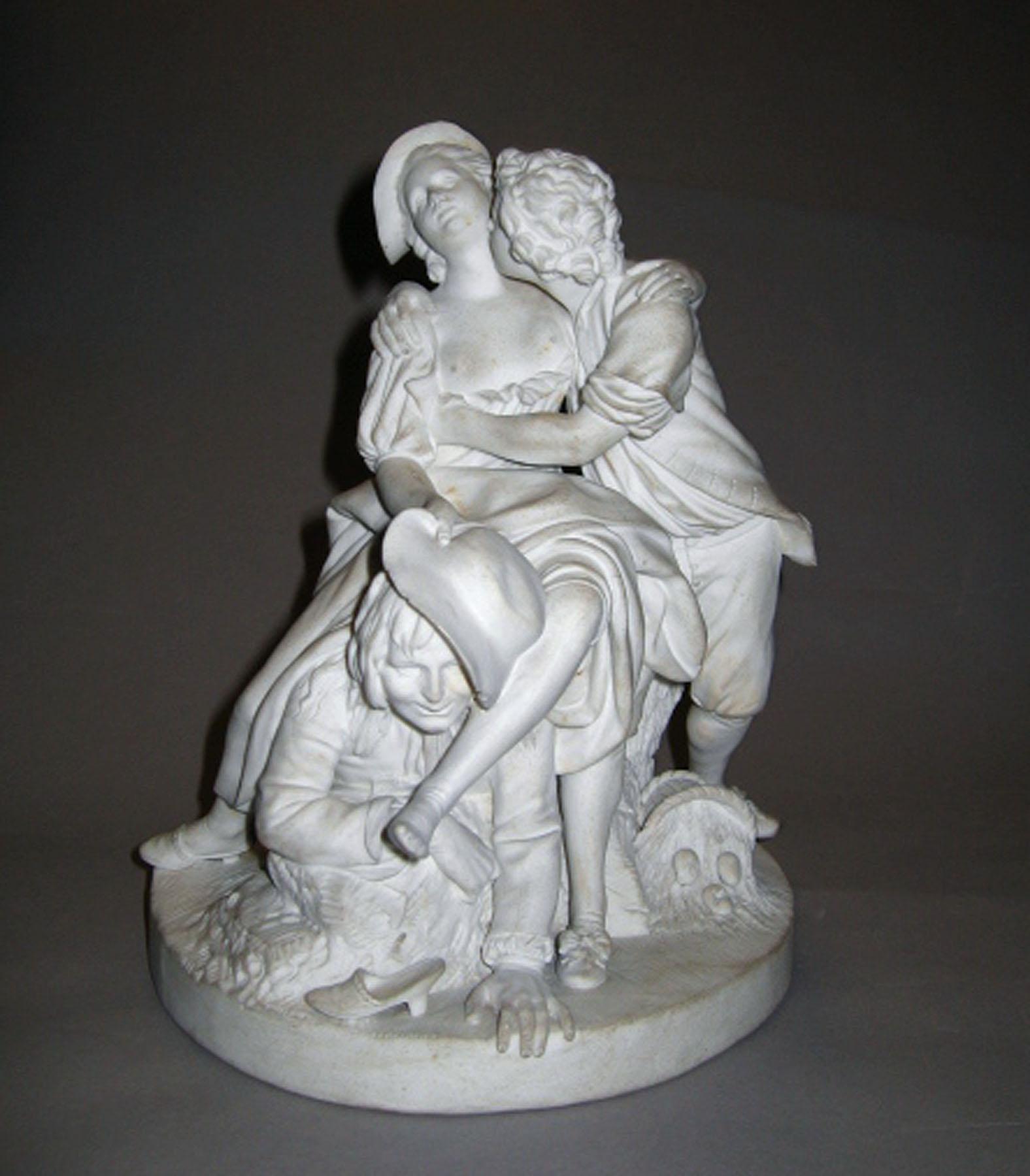2001.0003.048 Biscuit porcelain figure group