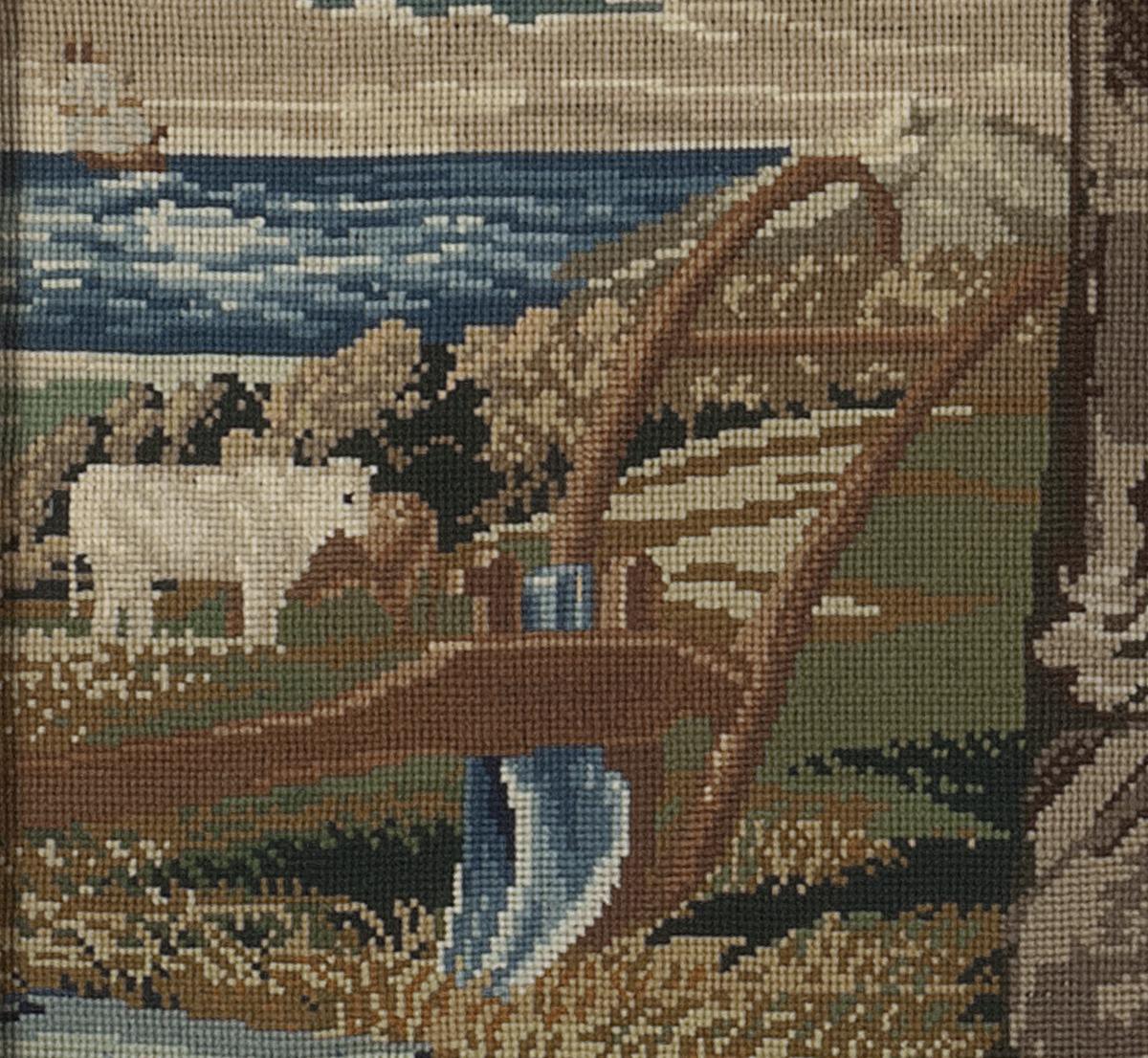 2001.0014 A Needlework Picture, Detail 6
