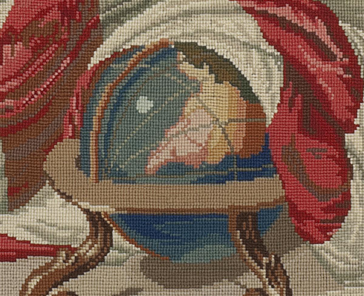 2001.0014 A Needlework Picture, Detail 7