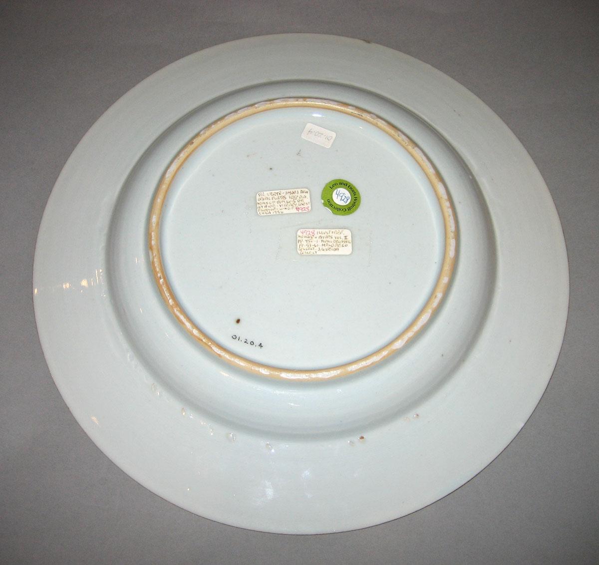 2001.0020.004 Porcelain plate underside